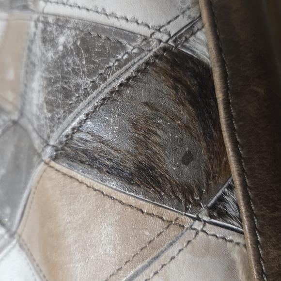 STS Ranchwear Brown and White Tote Bag with Geometric Design - Picture 4 of 13